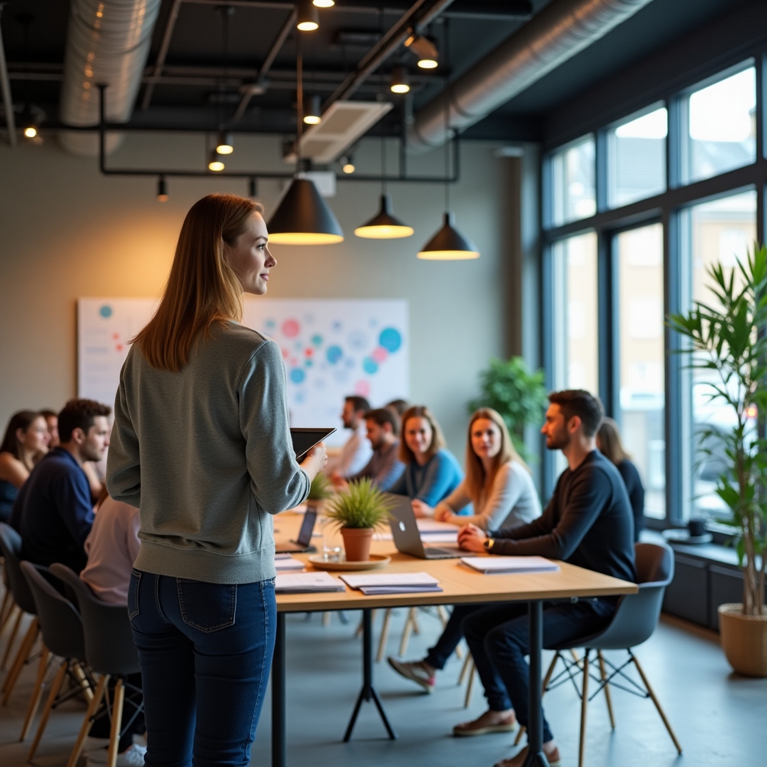 Présentation dans un incubateur